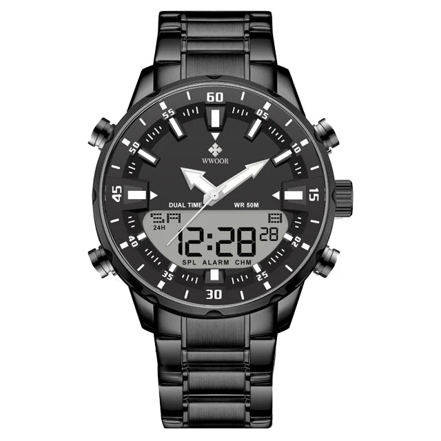 New Luxury Digital Watch For Men Sports Big Watches LED Quartz Wristwatch Waterproof Male Clock Military Relogio Masculino