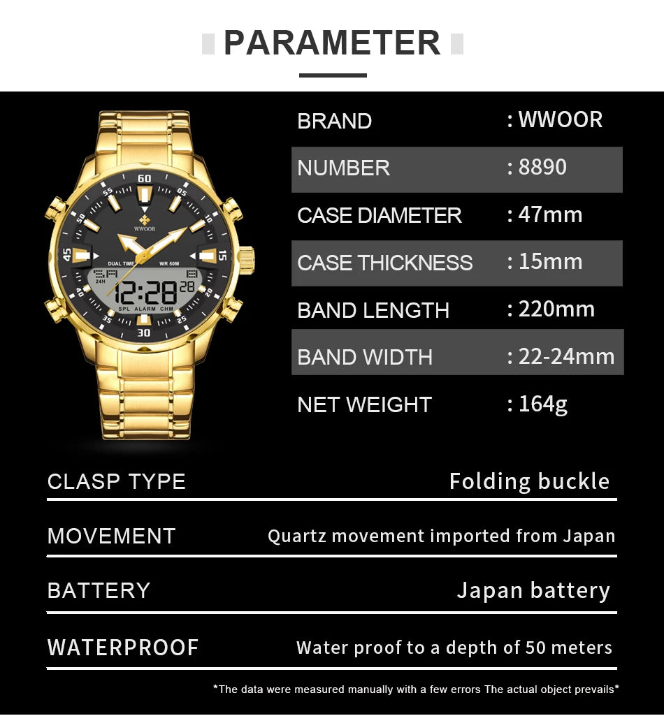 New Luxury Digital Watch For Men Sports Big Watches LED Quartz Wristwatch Waterproof Male Clock Military Relogio Masculino