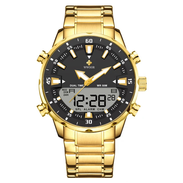 New Luxury Digital Watch For Men Sports Big Watches LED Quartz Wristwatch Waterproof Male Clock Military Relogio Masculino
