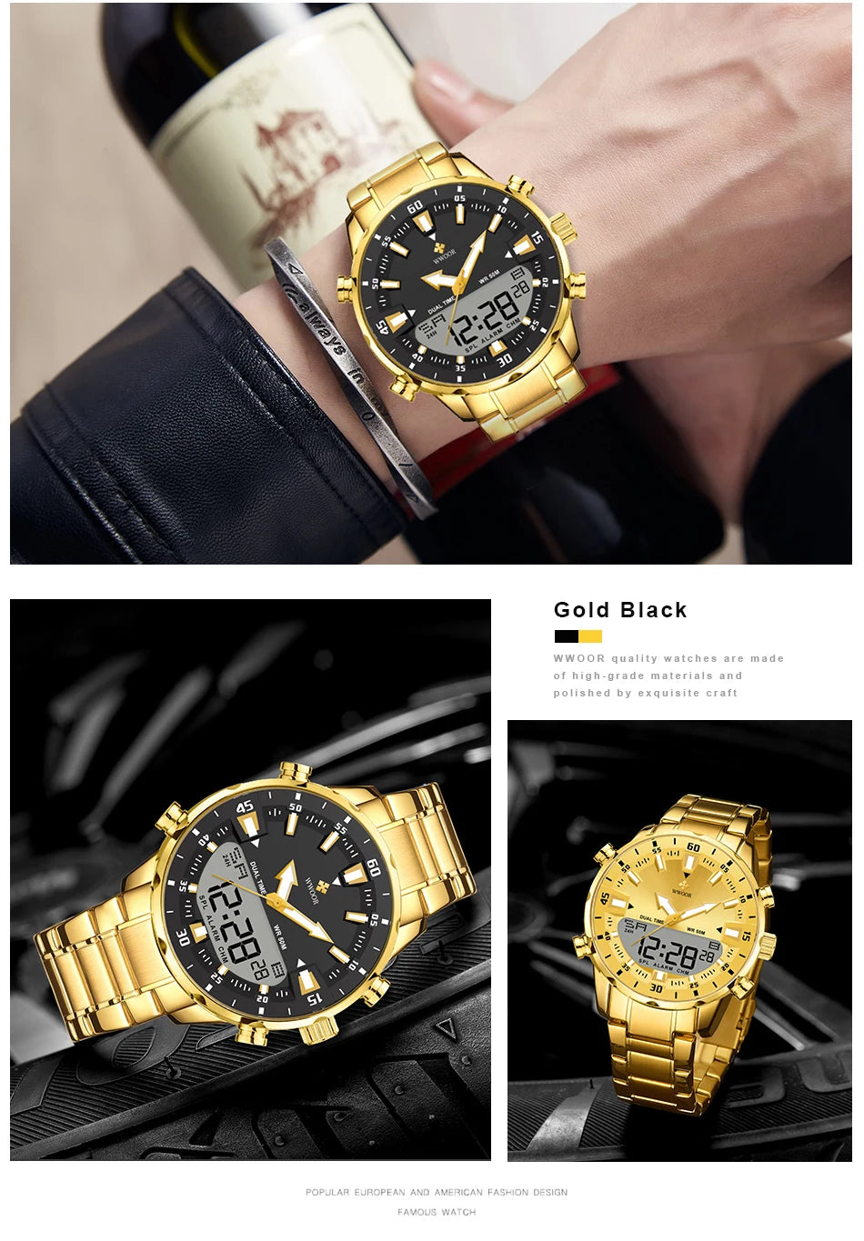 New Luxury Digital Watch For Men Sports Big Watches LED Quartz Wristwatch Waterproof Male Clock Military Relogio Masculino
