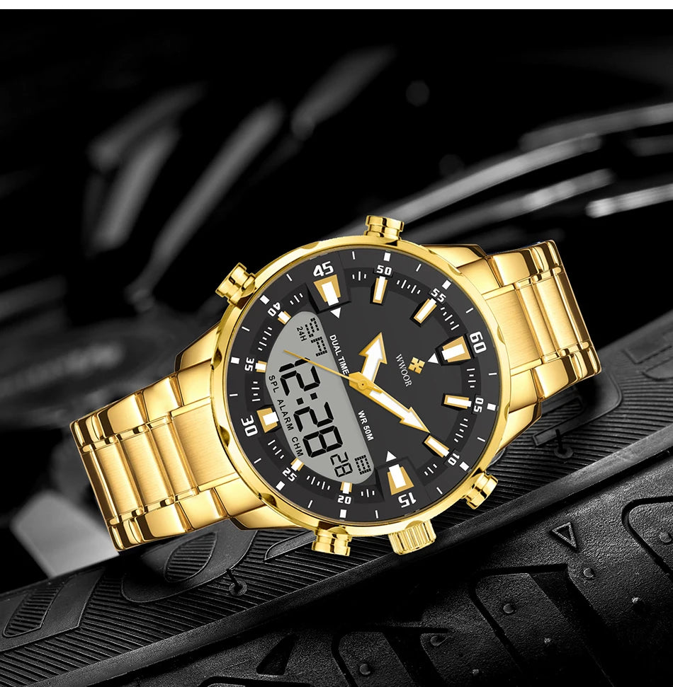 New Luxury Digital Watch For Men Sports Big Watches LED Quartz Wristwatch Waterproof Male Clock Military Relogio Masculino