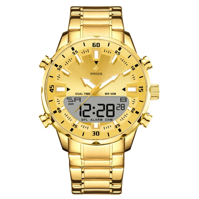 New Luxury Digital Watch For Men Sports Big Watches LED Quartz Wristwatch Waterproof Male Clock Military Relogio Masculino