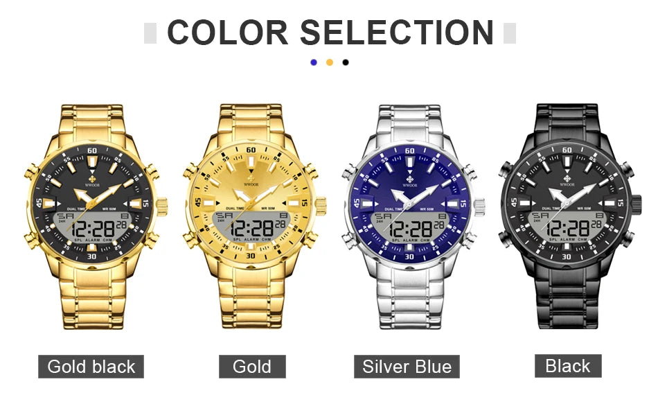 New Luxury Digital Watch For Men Sports Big Watches LED Quartz Wristwatch Waterproof Male Clock Military Relogio Masculino