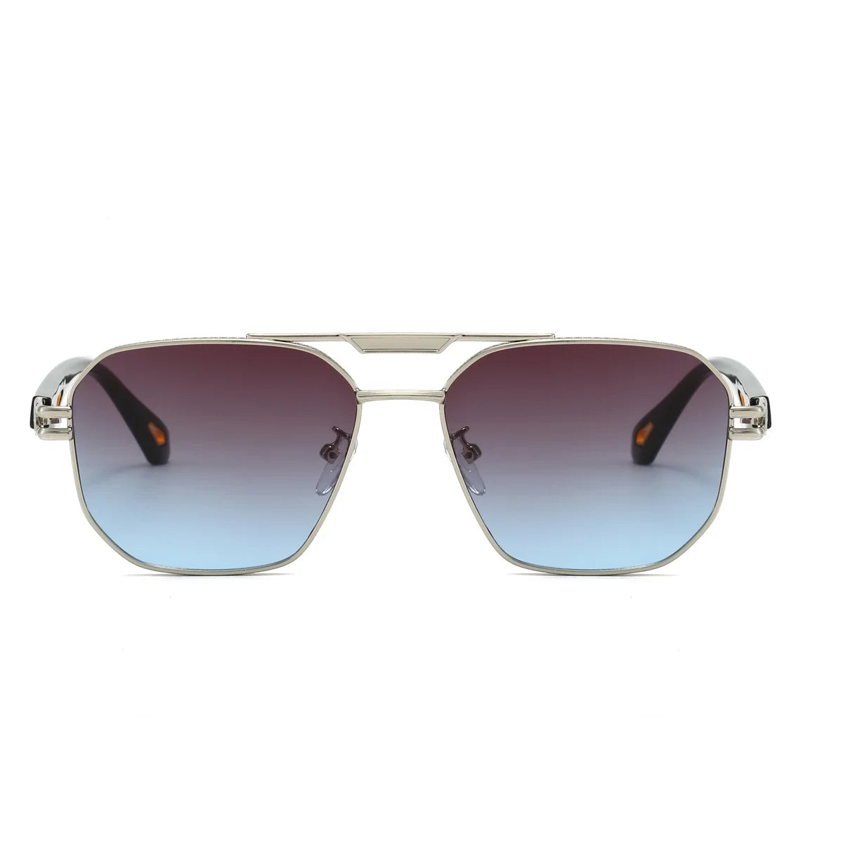 KAMMPT Vintage Square Sunglasses Men New Classic Double Bridge Gradient Shades Trendy Retro Brand Designer Outdoor Sun Glasses