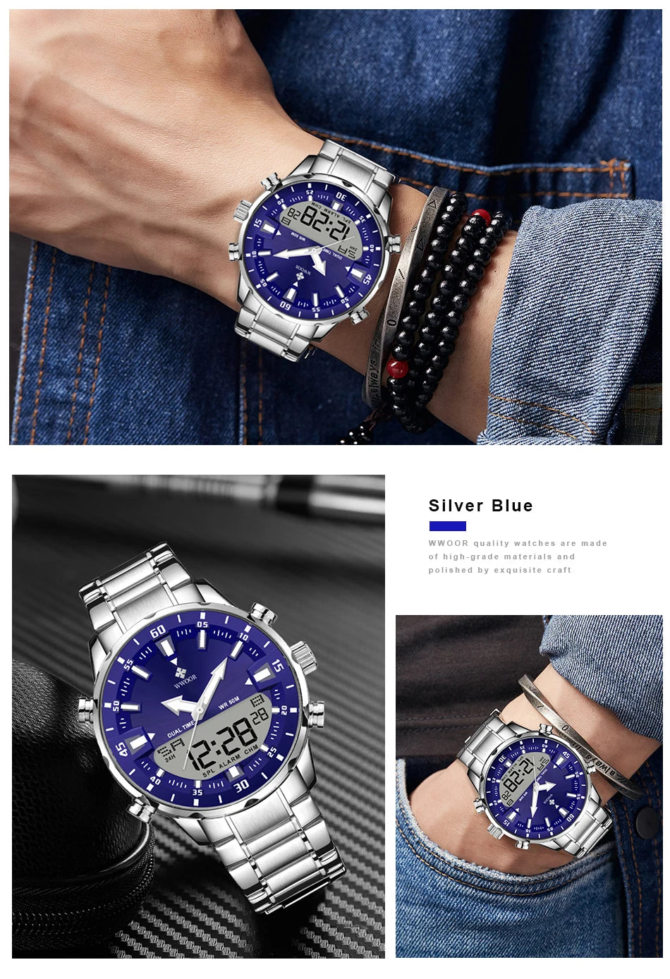 New Luxury Digital Watch For Men Sports Big Watches LED Quartz Wristwatch Waterproof Male Clock Military Relogio Masculino