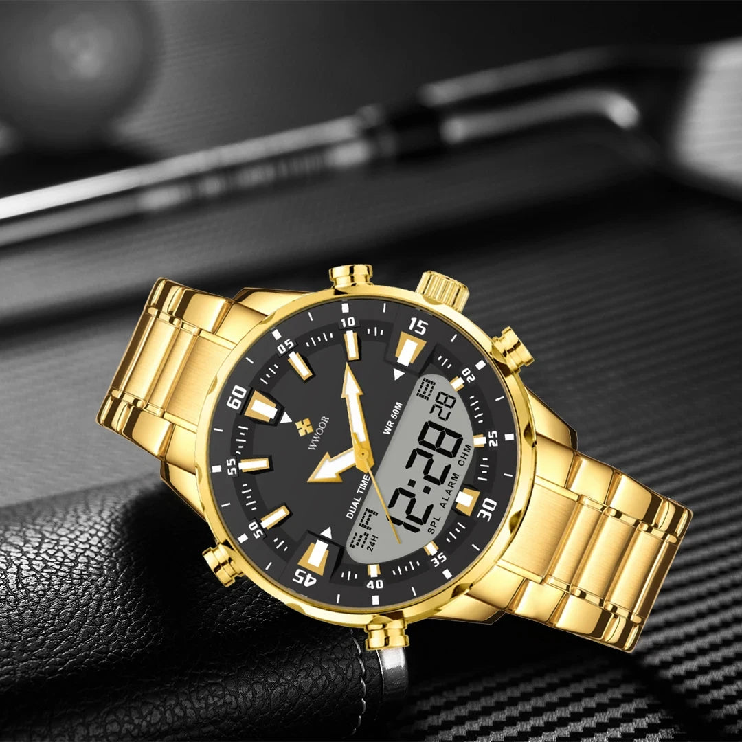 New Luxury Digital Watch For Men Sports Big Watches LED Quartz Wristwatch Waterproof Male Clock Military Relogio Masculino