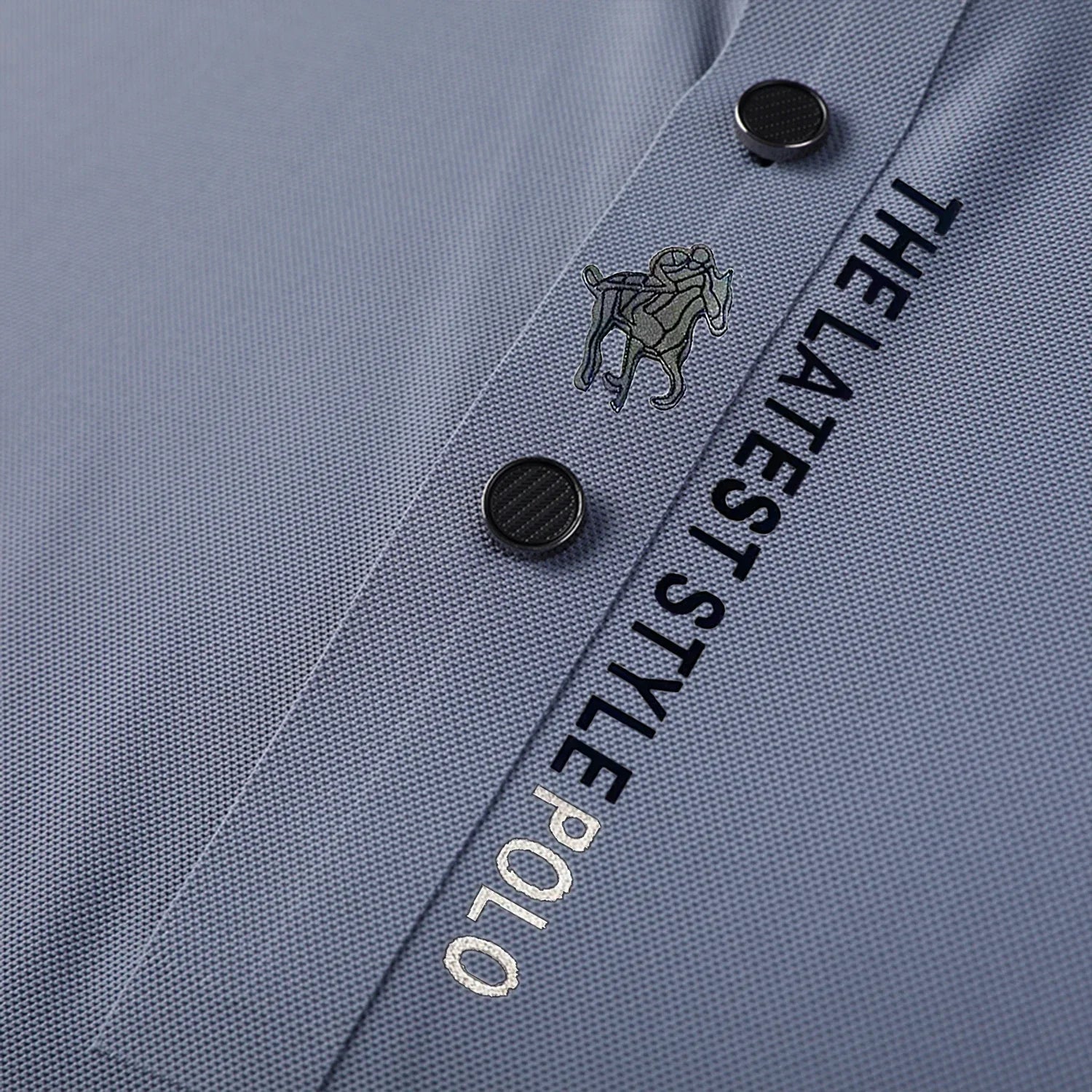 Ice Silk Embroidery Polo Shirt New Summer Lapel Elasticity T-shirt Korean Fashion Short Sleeve Business Casual Men Clothing