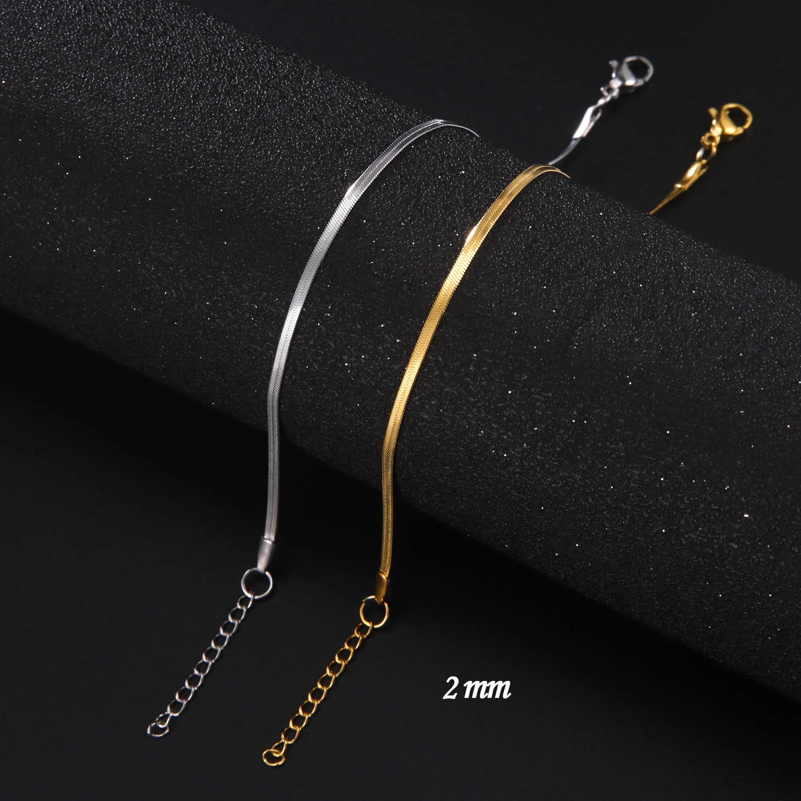 Cazador Trendy Snake Chain Ankle Bracelet for Women Foot Anklets 21cm Stainless Steel Bracelet on the Leg Jewelry Gifts 2025