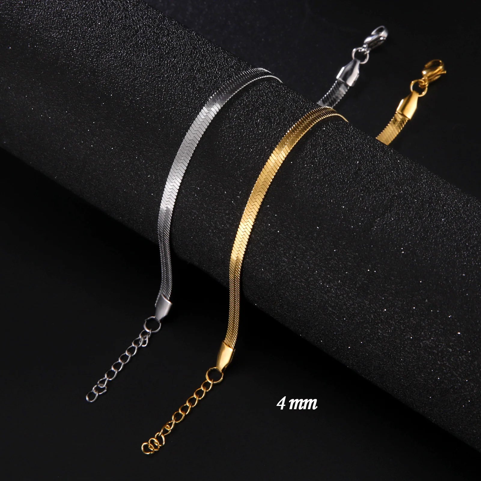 Cazador Trendy Snake Chain Ankle Bracelet for Women Foot Anklets 21cm Stainless Steel Bracelet on the Leg Jewelry Gifts 2025