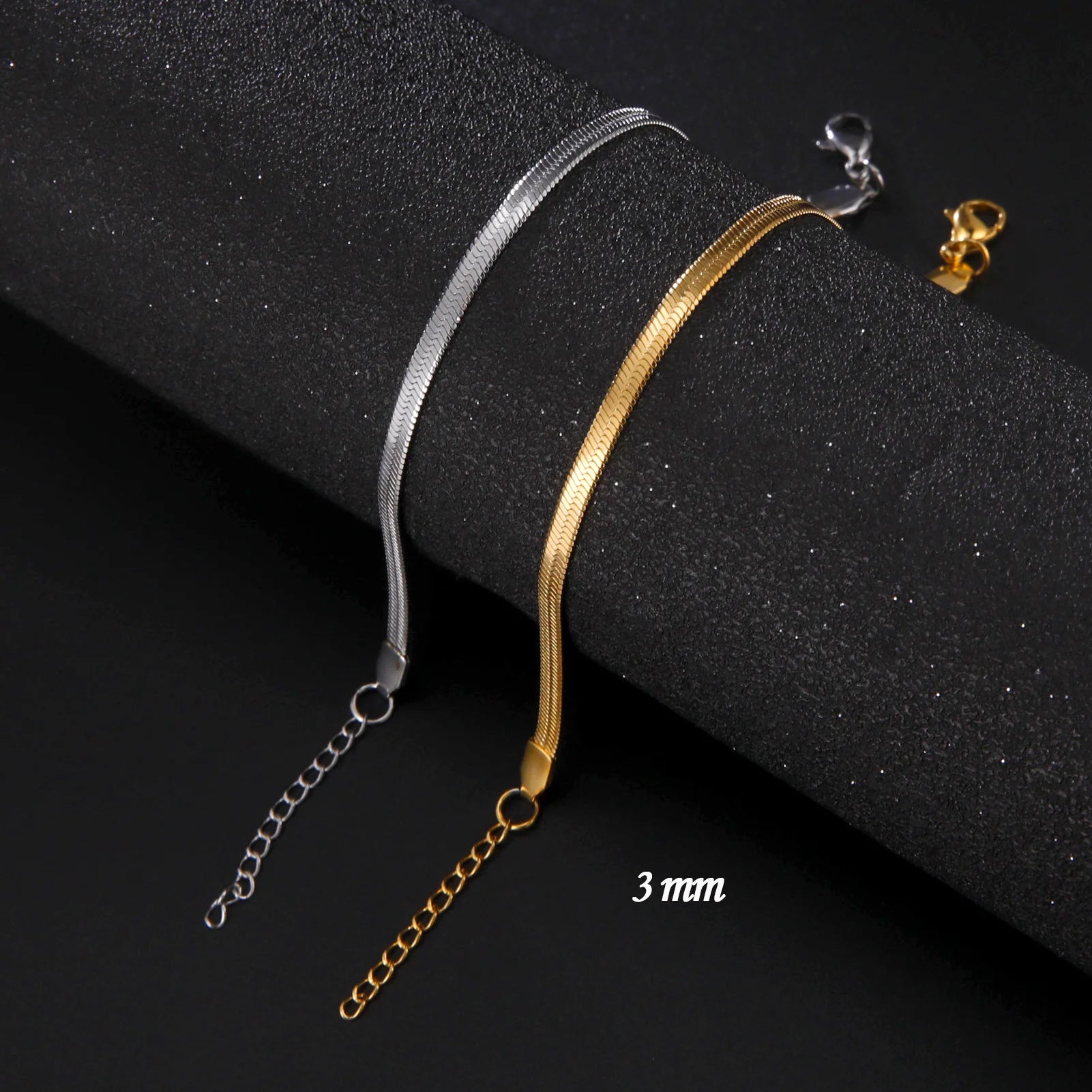 Cazador Trendy Snake Chain Ankle Bracelet for Women Foot Anklets 21cm Stainless Steel Bracelet on the Leg Jewelry Gifts 2025